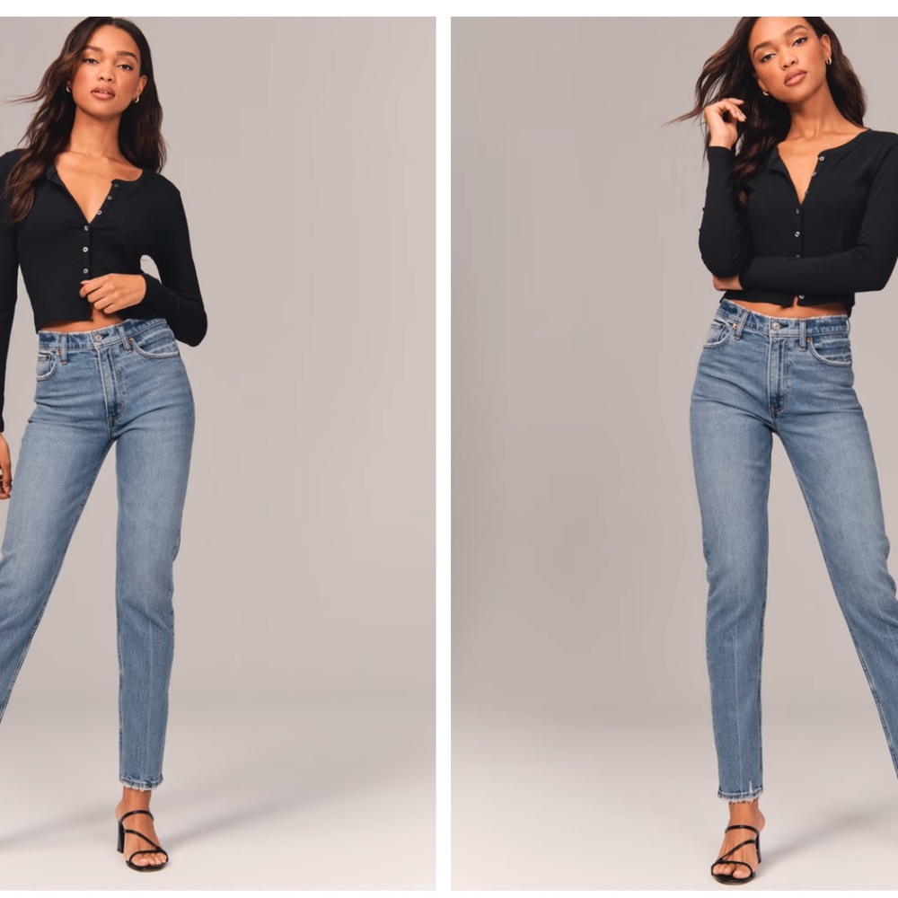 Abercrombie & Fitch High Rise Mom Jean